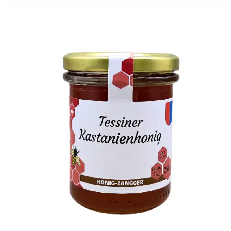 Honig aus Kastanien aus dem Tessin, Honig Zangger