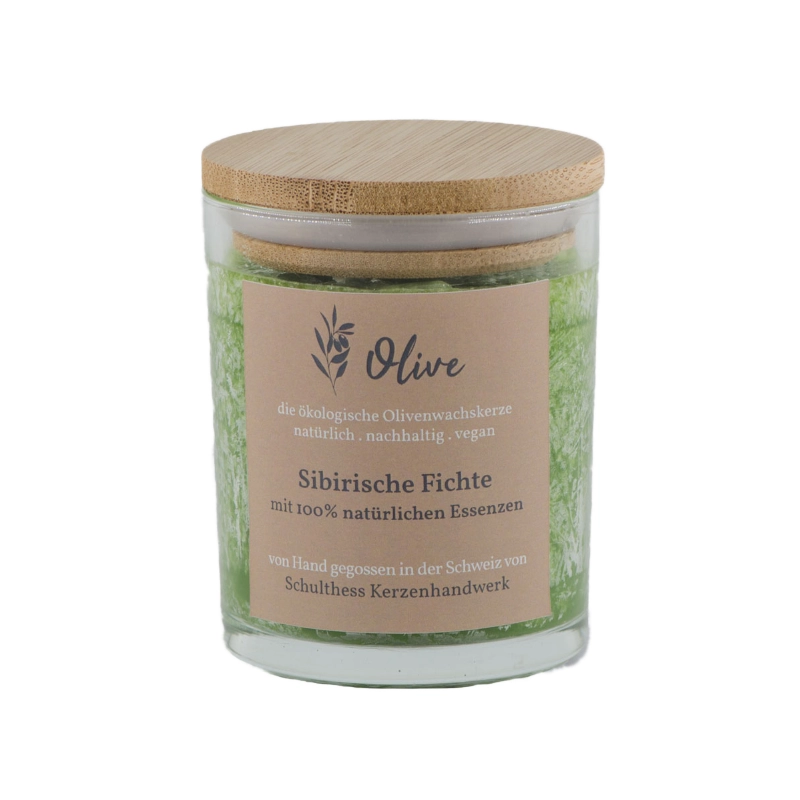 Duftkerze Olivenwachs Wald
