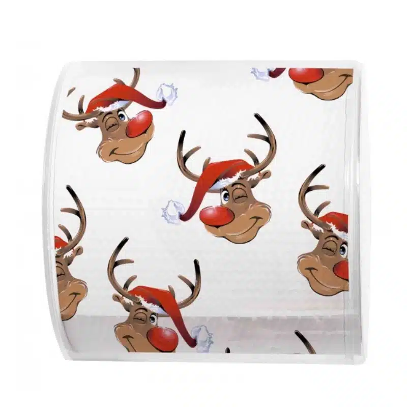 Toilettenpapier mit Print, Rudolph Rentier